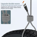 CASIFY G1 120W 6A Type C Fast Charging Cabe Type C 120W Cable Data Cable Metal Type C Cable Nylon Braided Type C Cable 120W 1M. 