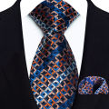 Luxury 8CM Tie For Man Suit Set Paisley Floral Solid Necktie Handkerchief Set Pocket Square Business Wedding Party Gravat. 
