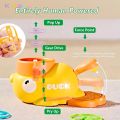 Duck Saucer Step-on Launcher Flying Disc Toy Outdoor Garden Yard Sport Shooting and Catching Learning Toy Summer Outdoor Game. 