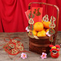 5 sets Chinese Fortune Lucky Coins Feng Shui Good luck Charms Traditional with Red String Wealth Success Access.