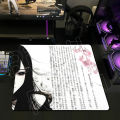 Anime Aesthetics Black White Mouse Pad E-Sports Anti-slip  Mousepad Gaming Desk Mat Laptop Small Deskpad PC Table Decort. 