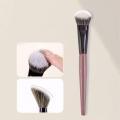 1Pc Soft Bristles Sloped Blush Brush Cheeks Makeup Brush Portable Powder Blush Face Contour Makeup Cosmetic Tool For Women Girls. 