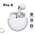 Pro 6 Orginal Airpod Super bass and Clear sound 5.1 bluetooth earbuds. 