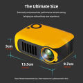 MINI Projector Portable 3D LED Video Projectors Home Cinema Theater Game Laser Beamer Smart TV BOX 1080P 4K Via HD Port A2000. 