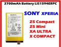 Sony Xperia LIS1594ERPC Battery For Sony Xperia Z5 Compact, Z5 Mini, XA Ultra, X Compact. 