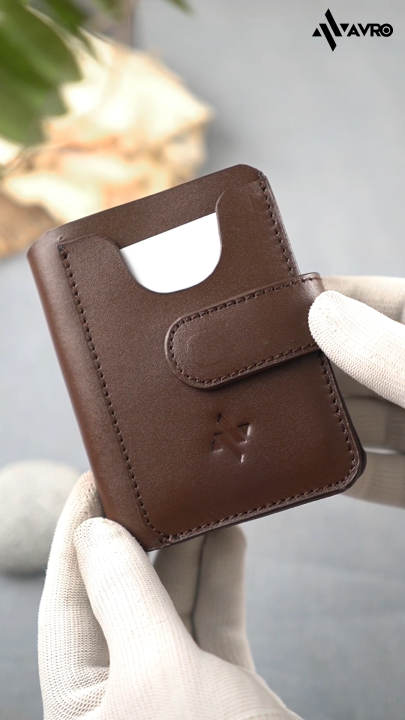 Avro Luxurious Leather Wallet - Alvo - Chocolate | Wallet for men | 100% Cow Leather Wallet | Moneybag for men