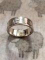 palltadium Mix 1% Silver Tyre Ring For men. 