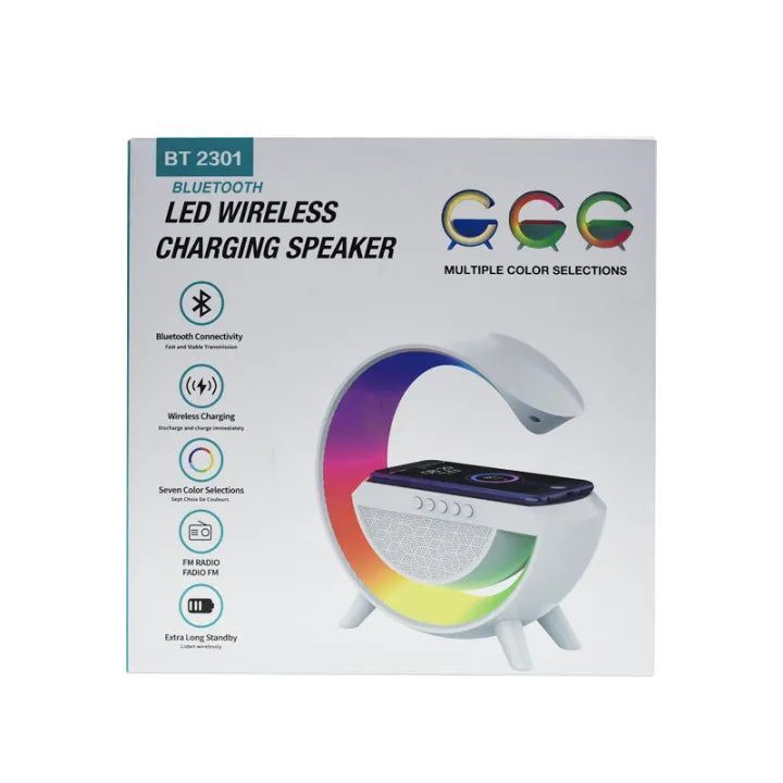 led wireless charging speaker  new