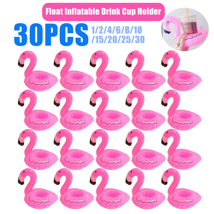 Float Inflatable Drink Cup Holder Pvc Floating Water Coaster Swimming 