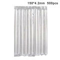 500Pcs DIY Plastic Straw Disposable Short Transparent Pointed Head Thin Drinking Straw Commodity Kitchen Accessories. 