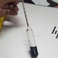Lactometer for milk purity test.