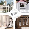2/4Pcs  Aluminum Alloy Spring Door Bolt Lock,Automatic & Self-closing Security,Durable Bounce Mechanism with Safety Pull Ring. 