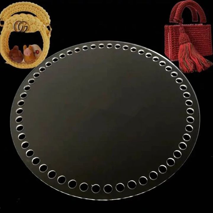 Transparent Round/square Shape Clear Acrylic Base Mould For Knit/crocheted crochet bags