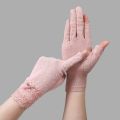 Women Sunscreen Gloves Female Summer Spring Sun Protection Gloves Cycling Driving Running Thin Elastic Anti-UV Mittens.