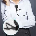 Collar Clip Microphone Mini Portable Small Microphone Live Broadcast Eat Broadcast Mobile Phone Computer Recording Noise Reducti. 