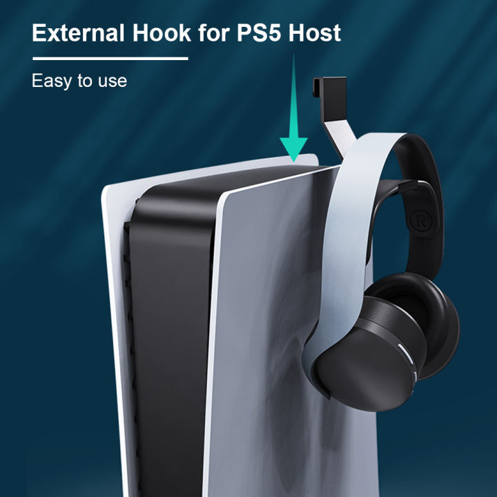 2pcs%20Sturdy%20Headphone%20Stand%20Game%20Controller%20Holder%20Easy%20Install%20Hook%20Hanger%20Space%20Save%20for%20PlayStation%205%20PS5%20Gaming%20Accessories%20-%20Image%202