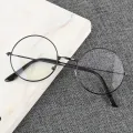 Men And Women Retro Round Blue Light Computer Mirror Reading Playing Games Eye Protection Decorative Glasses. 
