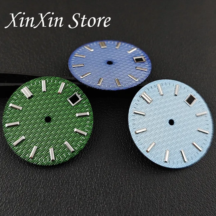 Sky%20Blue%2028.5mm%20GS%20Watch%20Dial%20With%20Hands%20Wave%20Textured%20Surface%20Watch%20Face%20Watch%20Parts%20for%20NH35%204R35%20Movement%20for%20GS%20Mod%20Parts%20-%20Image%204