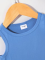 Hollow Crescent on Blue Sleeveless: Set Design—Ramadan’s Trendy Cute Protagonist.