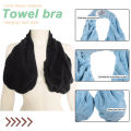 Towel, Bra, Bath Towel, Neck Wrapping and Skincare Style, Neck Hanging Bra.