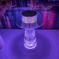 Mushroom Shape USB Rechargeable RGB Lighting Touch And Remote Control Table Lamp. 