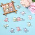20Pcs Bear Translucent Resin Decoden Cabochons, for DIY Jewelry Making. 
