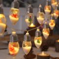 Christmas Decoration Lights String Led Lights Santa Claus Snowman Room Dress Up Small Colorful Lights New Year 2024 Home Decor. 
