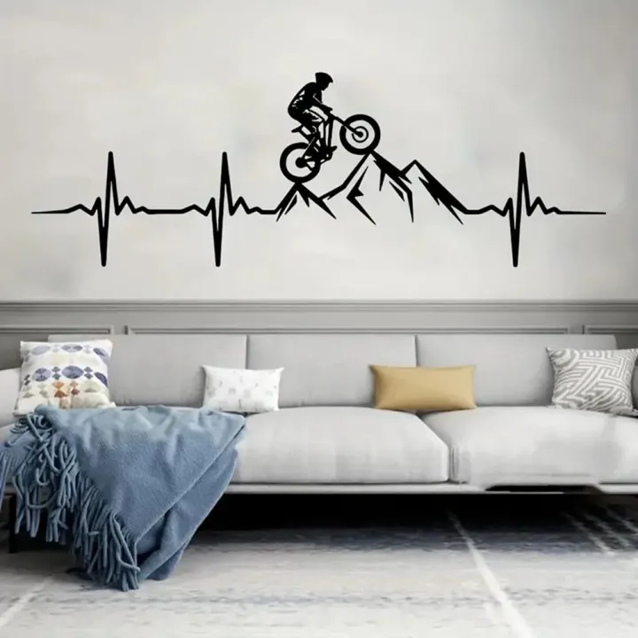 1%20pc%20mountain%20bike%20heartbeat%20Wall%20Sticker%20Self%20Adhesive%20Vinyl%20Waterproof%20Wall%20Art%20Decal%20For%20Kids%20Rooms%20Diy%20Home%20Decoration%20-%20Image%202