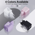 Pink 20W USB C Europe Plug Adapter for iPhone 14 14 Pro14 Pro Max 14 Plus13 12 11 XS XR X for Travel USBC Charger for Europe.