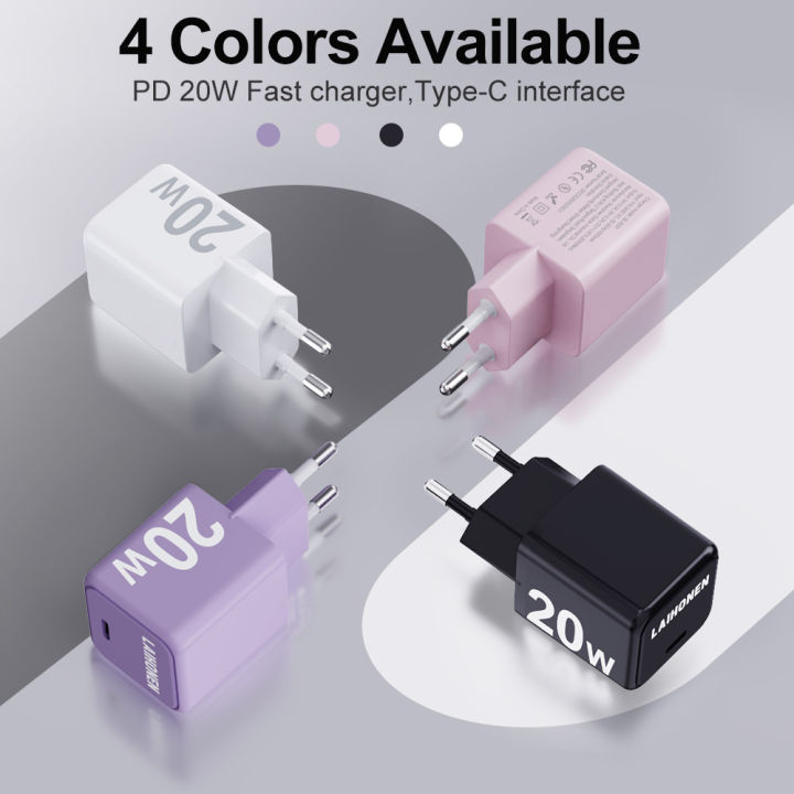 Pink%2020W%20USB%20C%20Europe%20Plug%20Adapter%20for%20iPhone%2014%2014%20Pro14%20Pro%20Max%2014%20Plus13%2012%2011%20XS%20XR%20X%20for%20Travel%20USBC%20Charger%20for%20Europe%20-%20Image%205