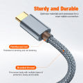 USB C to USB B 2.0 Printer Cable Braided Printer Scanner for Epson HP Canon Brother MacBook Pro Samsung MIDI Controlle Cable 3M. 