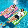 1 PC Inflatable Hole Floating Raft Portable Floating Bed Suitable for Summer Beach Swimming Pool Water Entertainment. 