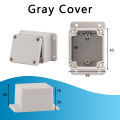 ABS Plastic IP66 Waterproof Junction Box, with Grey Cover and Transparent Cover as an Option.