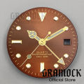 GRAMOCK Men's 29mm GMT 515 Quartz Pink Green Black Blue Watch Dial With Four Watch Hands Luminous Fit RONDA 515 Quartz Movement. 