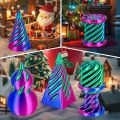 6 Pack Spiral Cone Fidget Toys 3D Printed Impossible Passthrough Pyramid Pillar Gourd Helix Screw Toys for Anxiety Relaxing. 