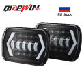 5x7 4x6 Square 7Inch LED Headlight 55W Led Headlamp Hi/Low Turn Signal for 4x4 Suzuki Samurai Jeep Wrangler Off Road. 