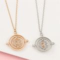 New Harried Time Necklace Timer Hourglass 360 Rotatable Potters Cosplay Props Astronomical Time Converter Magic School Fans Gift.