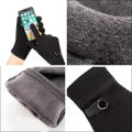 Man Winter Keep Warm Touch Screen Plus Velvet Thicken Fashion Simple Cold Protection Outdoor Cycling Drive Mittens Gloves. 