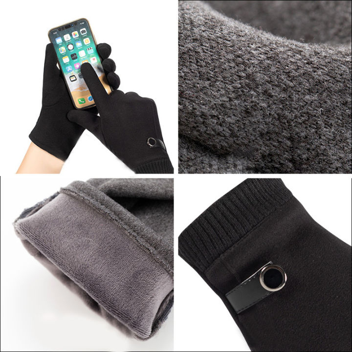 Man%20Winter%20Keep%20Warm%20Touch%20Screen%20Plus%20Velvet%20Thicken%20Fashion%20Simple%20Cold%20Protection%20Outdoor%20Cycling%20Drive%20Mittens%20Gloves%20-%20Image%203
