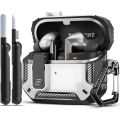 Earphone Case for Buds 3 FE (2025) / Buds 3 Pro (2024) / Buds 3 Case (2024) Carbon Fiber Cover with Cleaning kit.