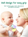 Baby Fruit Style Soft  Rattle Teether Toy Kid Newborn Chews Food Grade Silicone Teethers Infant Training Bed Toy Chew Toys. 