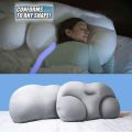 All-round Egg Shaped Cloud Pillow Soft Bed Pillow Nursing Pillow 3D Ergonomic Sleeping Memory Foam Egg Shaped Ergonomic Pillows. 