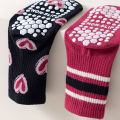5 pairs of girls', medium, and large children's heart-shaped striped pattern floor socks, mid tube socks, anti slip, wear-resist.