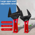 5/6/8 Inch Lightweight Adjustable Wrench Large Opening Short Handle Multi-Function Mini Wrench Plumbing Pipe Bathroom Tools. 