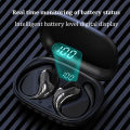 Bluetooth 5.4 Ear Hook Headphones TWS Wireless Earphones HiFi Stereo Waterproof Headsets LED Display Long Standby Touch Earbuds.