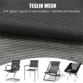 Teslin Mesh Fabric For Diy Office Chair Recliner Beach Lounge Chair Placemat PVC Outdoor Waterproof Mesh Fabric Black. 
