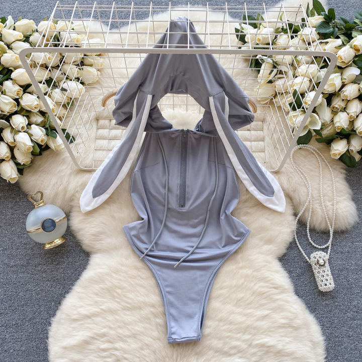 HotSweet%20%20Women's%20Bodysuit%20Rabbit%20Girl%20Cosplay%20Uniform%20Sleveless%20Jumpsuit%20Backless%20%20Hollow%20Lingerie%20Sweet%20Cute%20Rabbit%20-%20Image%202