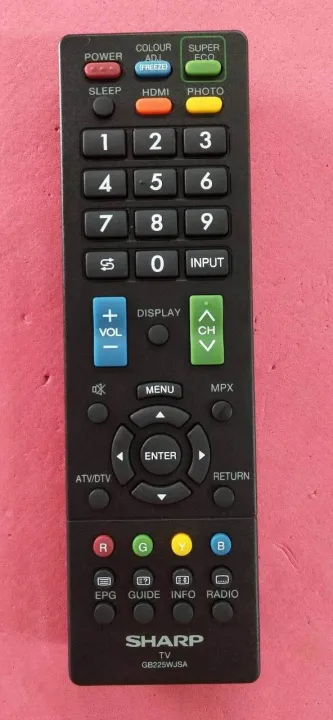 Original/second%20hand%20Sharp%20TV%20remote%20control%20gb225wjsa%20-%20Image%202