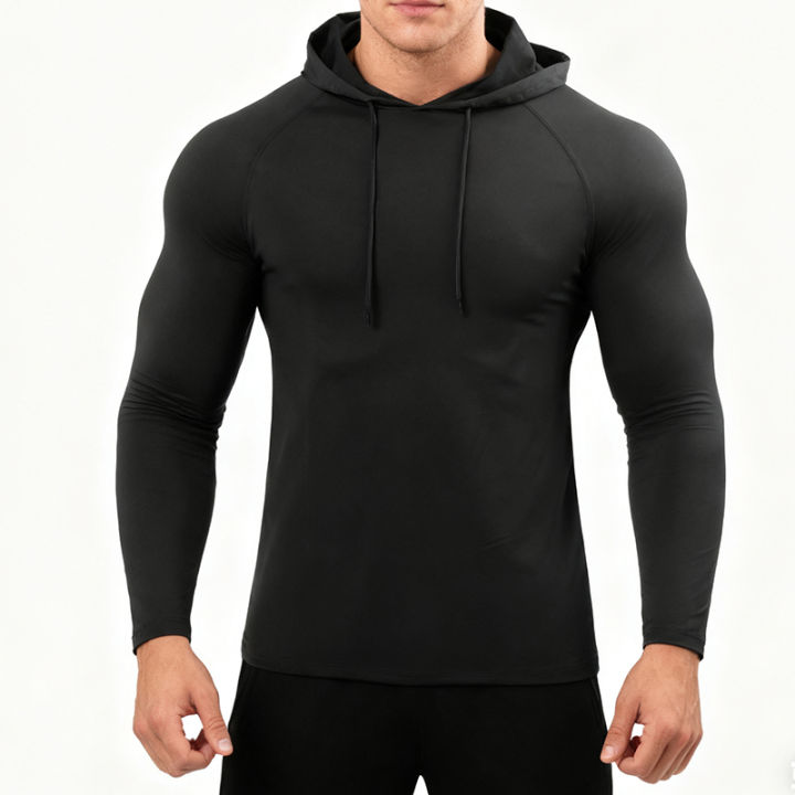 Running%20Long%20Sleeve%20T%20Shirt%20Men%20Sportswear%20Hooded%20T-shirt%20Elastic%20Jersey%20Gym%20Fitness%20Male%20Tops%20Tee%20Training%20Sport%20Tracksuit%20Men%20-%20Image%203
