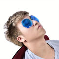 1pc Round Reusable Ice Cold Hot Gel Pack Cooling Eye Pads For Eye Care & Relaxation. 